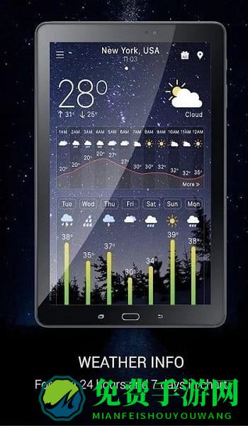 三星手机天气预报小组件